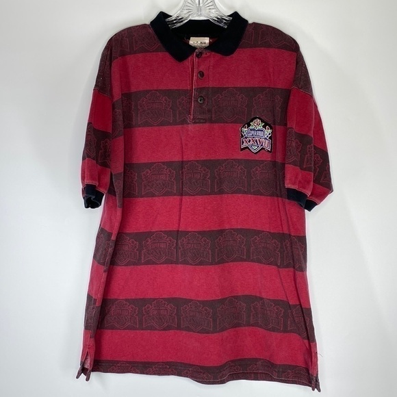 Vintage Magic Johnson Buffalo Bills Super Bowl XXVII Polo Shirt Rare 90s XL - Picture 1 of 6